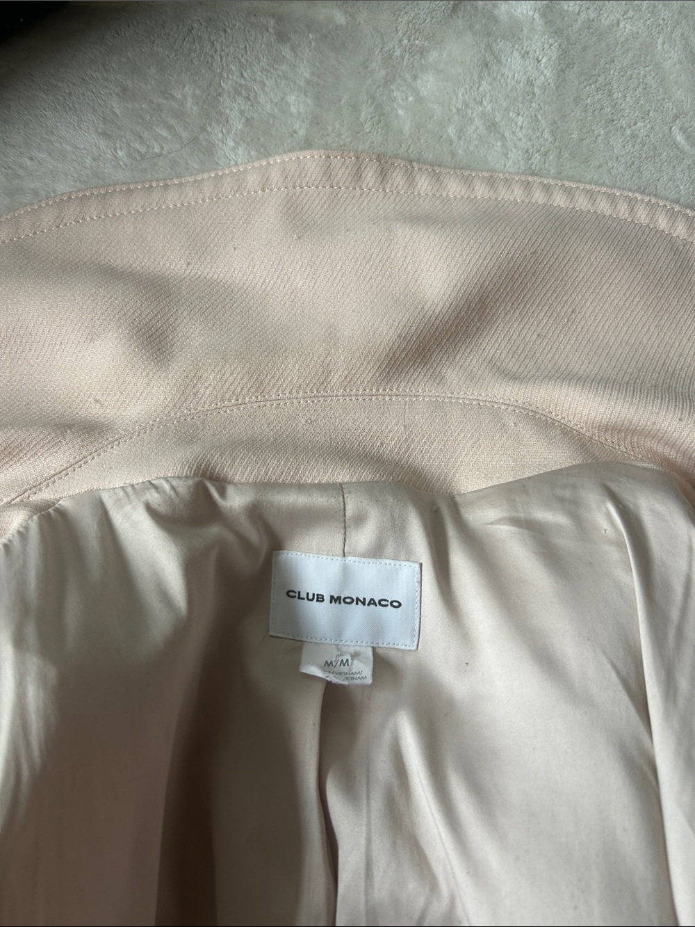 Club Monaco Women's Pale pink Trench Coat - Picture 11 of 15